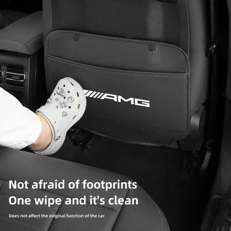 Car Seat Anti Kick Mats Protector Pad For Mercedes Benz AMG A C E Class W201 W210 W108 W204 W205 W203 W211 W124 W177 C180 C200