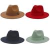 British Style Jazz Hat For Women Men With Wide Brim Cotton Summer Sun Protection Fashion Fedora