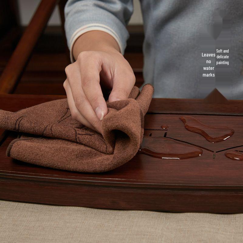 Pano de Chá e Tapete Absorvente Grande - Acessórios para Mesa de Chá Zen e Pano de Prato para Cerimônias de Chá.