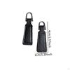 2Pcs Zipper Pulls Pullers PU Leather Decorative Parts for Repair Zip Puller Tag