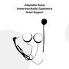 Motorcycle Headset Microphone 3.5mm Elbow Interface Jack Helmet Speakers High-Definition Audio Earbuds for Communication