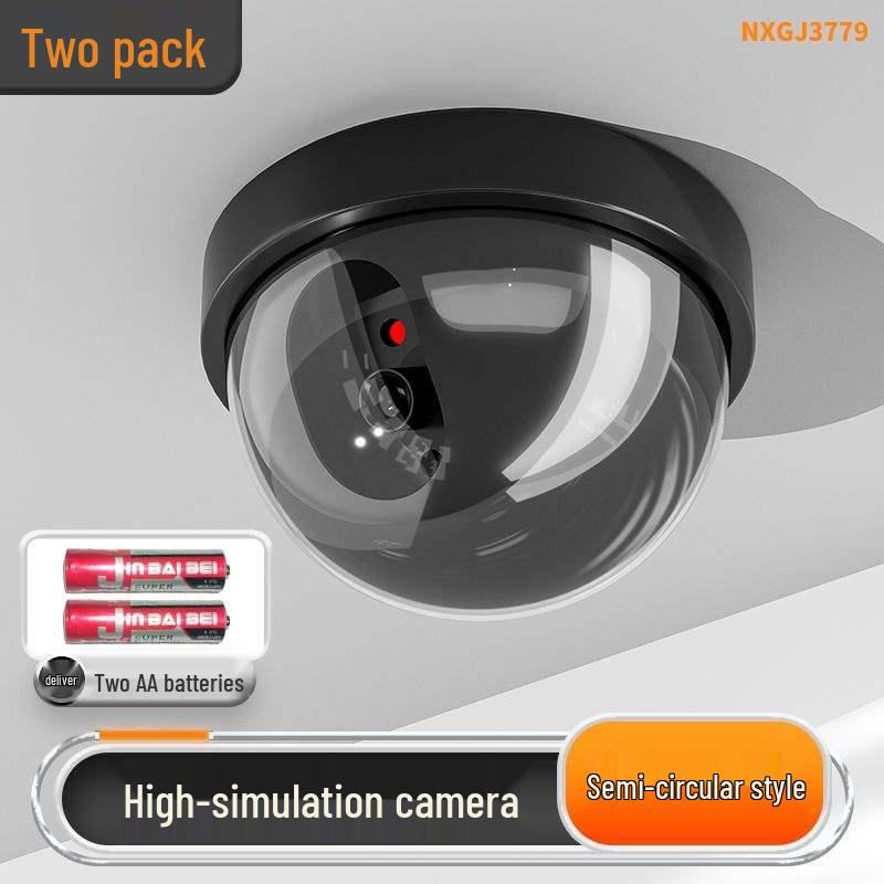 Indoor No-Drill Fake Camera Monitor with Light