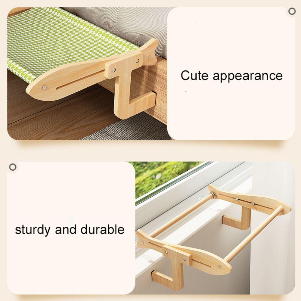 Nastavitelná kočičí okenní houpací síť Prodyšné kočičí okenní sedátko Závěsné lůžko pro kočky Místo na slunění