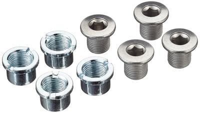 SHIMANO Reparaturteile Doppelzahnrad-Befestigungsschraube x Muttern Y1ME98010 (M8 8,5) & (je 4) FC-M391-8 FC-M391