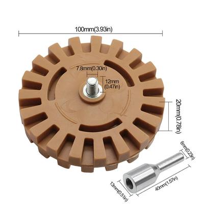Car Polishing Kit Rubber Sanding Wheel Pneumatic Degumming Disc Sticker Remover Polishing Tool Repair and Maintenance Car Parts