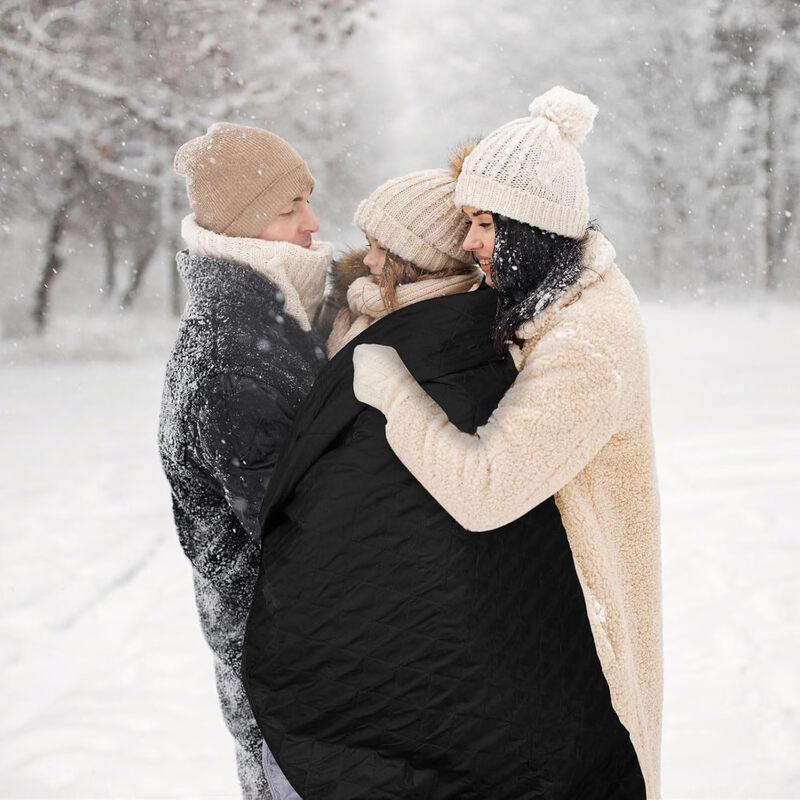 YJHOME Fleece Camping Blanket & Waterproof Mat