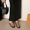 Niche Pure Original Woven Fishing Net Bag Head Sandals Women's Hollow Breathable Flat Shoes