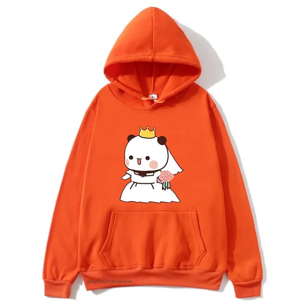Marriage Bubu Dudu Panda Baby Bears Hoodies Women Couple Sweatshirts Kawaii Girl Boy Clothing Y2k Pullover Unisex