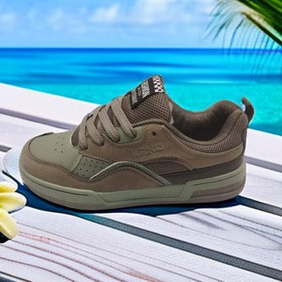 Zapatillas de plataforma para mujer, nicho, color contrastante, tendencia, zapatillas de entrenamiento alemanas para mujer, chic, sabor de Hong Kong, para parejas, casual, deportivas, zapatillas de skate