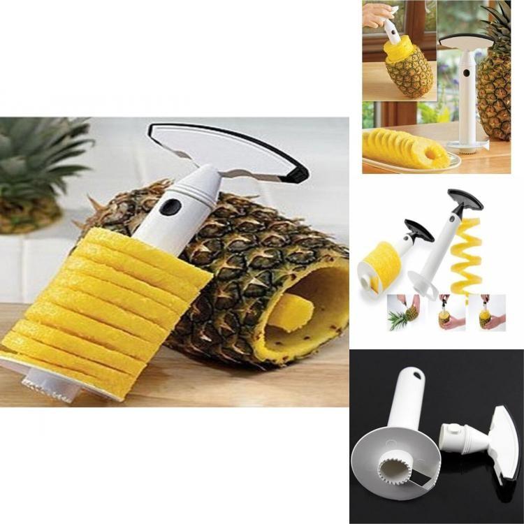 Premium Stainless Steel Fruit Pineapple Corer Slicer Peeler Cutter Parer Kit