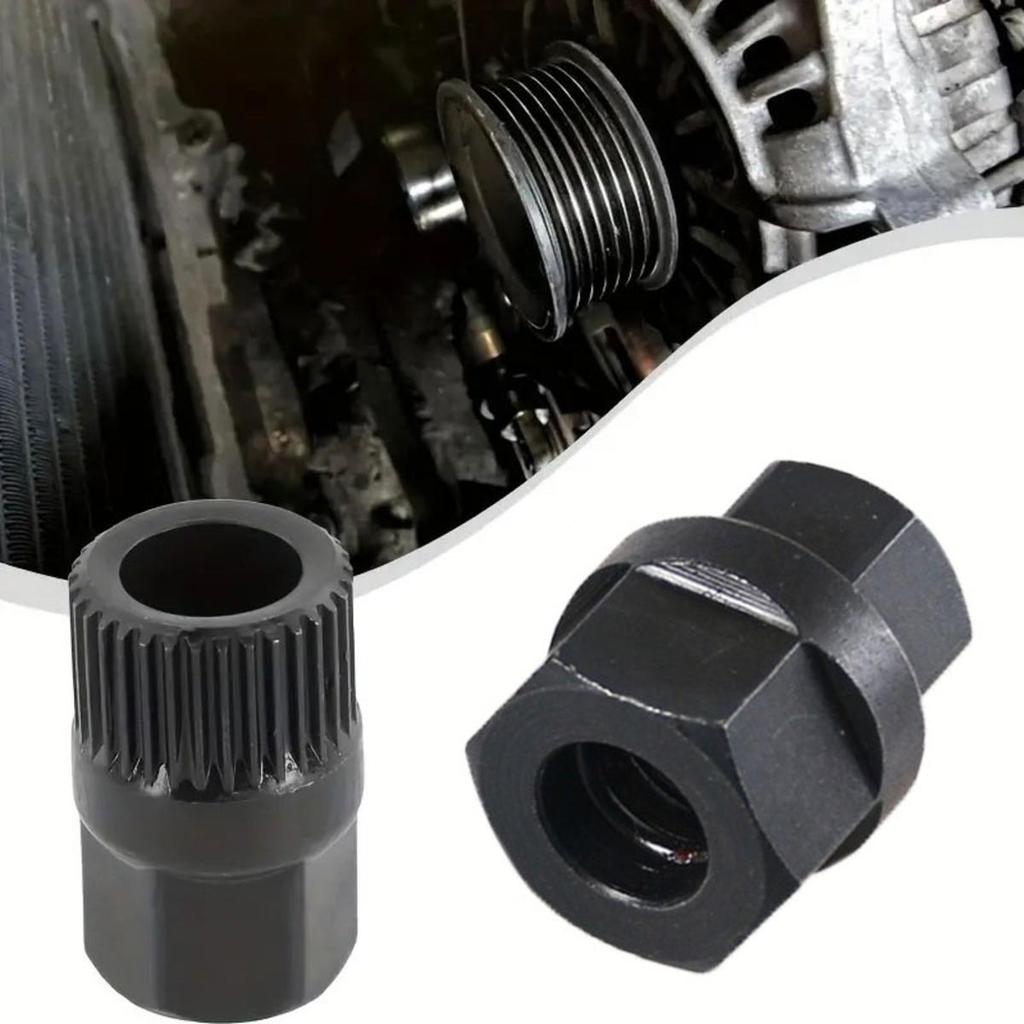 33 Teeth Hexagon Generator Pulley Removal Tool Alternator Clutch Free Wheel Pulley Disassembly Tool Accessories