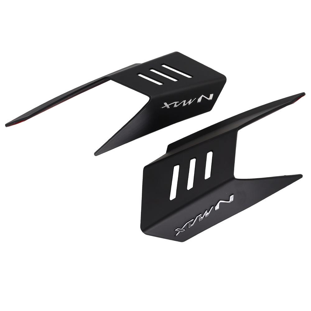 Black/Carbon Fiber Motorcycle Winglet Wing Deflector Spoiler Fairing Side Air Flow Cover AccessoriesFor Yamaha Nmax Turbo 2025