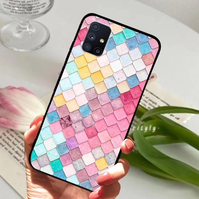 For Samsung Galaxy M51 Case Cover Soft TPU Animal Silicone Phone Case For Samsung A51 GalaxyM51 SM-M515F M 51 A 51 Fundas Bumper