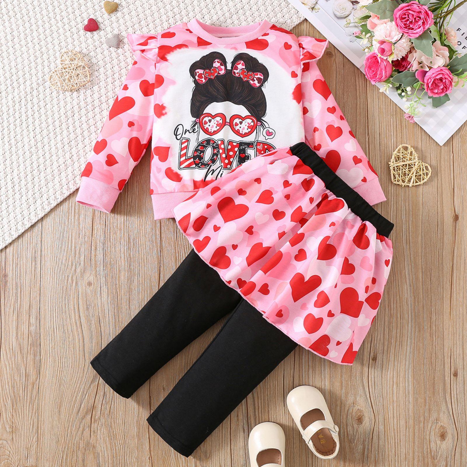 

Комплект детского топа с длинным рукавом - Повседневный, стильный и универсальный детский наряд 8Y красный