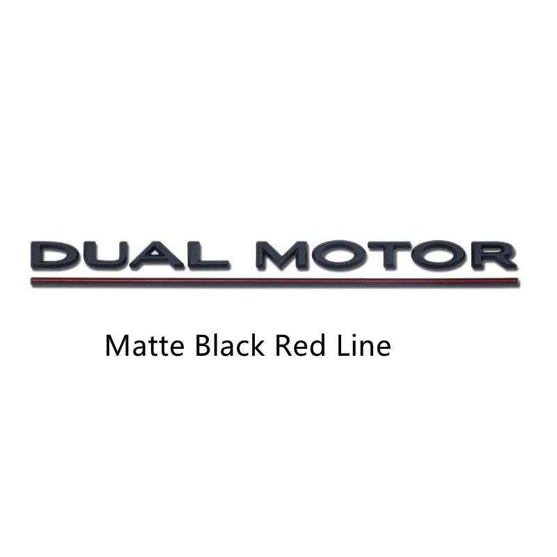 Emblema Scritta Sottolineata DOPPIO MOTORE per Model Y 3 X S Car Styling Adesivo Badge Camion