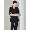 2797 Plus Size Women's Light Luxury Slimming Suit: Mature Style Two-Piece Set with Micro Flare Pants