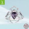 Personalized Dark Wind Spider Ring Men'S And Women'S Niche S925 Sterling Silver Insect Ring Jewelry