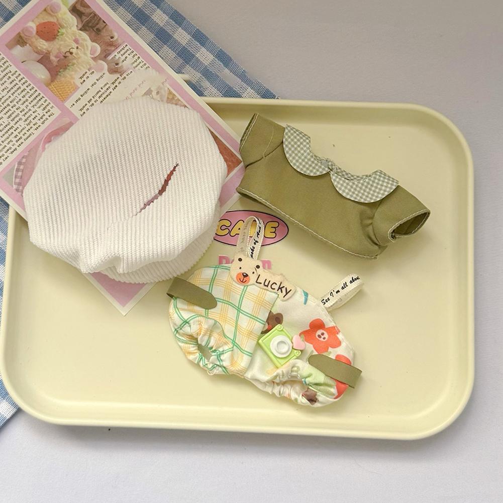 

Миниатюрный Рустикальный Комплект-Комбинезон для Кукол 17 см Милая Сделай Сам Одежда для Кукол Модные Аксессуары Прекрасный Наряд Подарки для Девочек Подруг