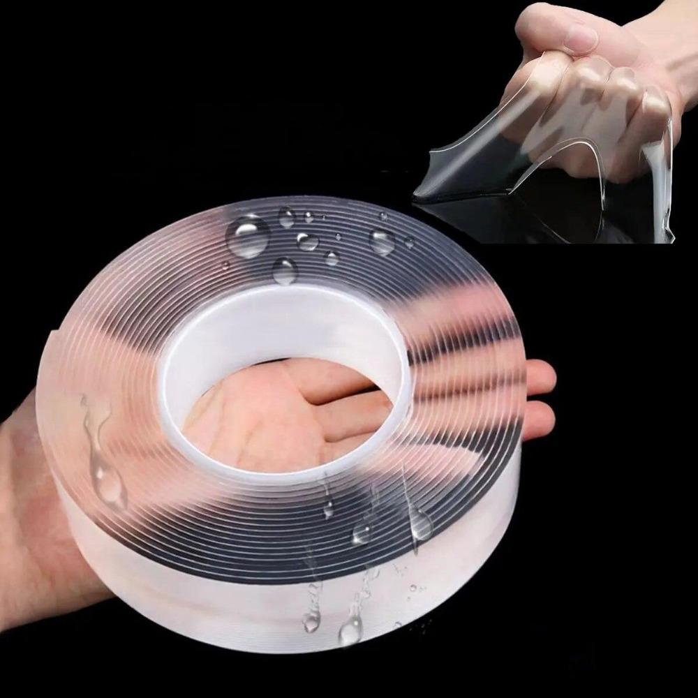 1/2/3/5m Nano Tape Double-Sided Self Adhesive Tape Traceless Waterproof Tapes For Bathroom Kitchen Sink Tap Gel Sticker Sealers