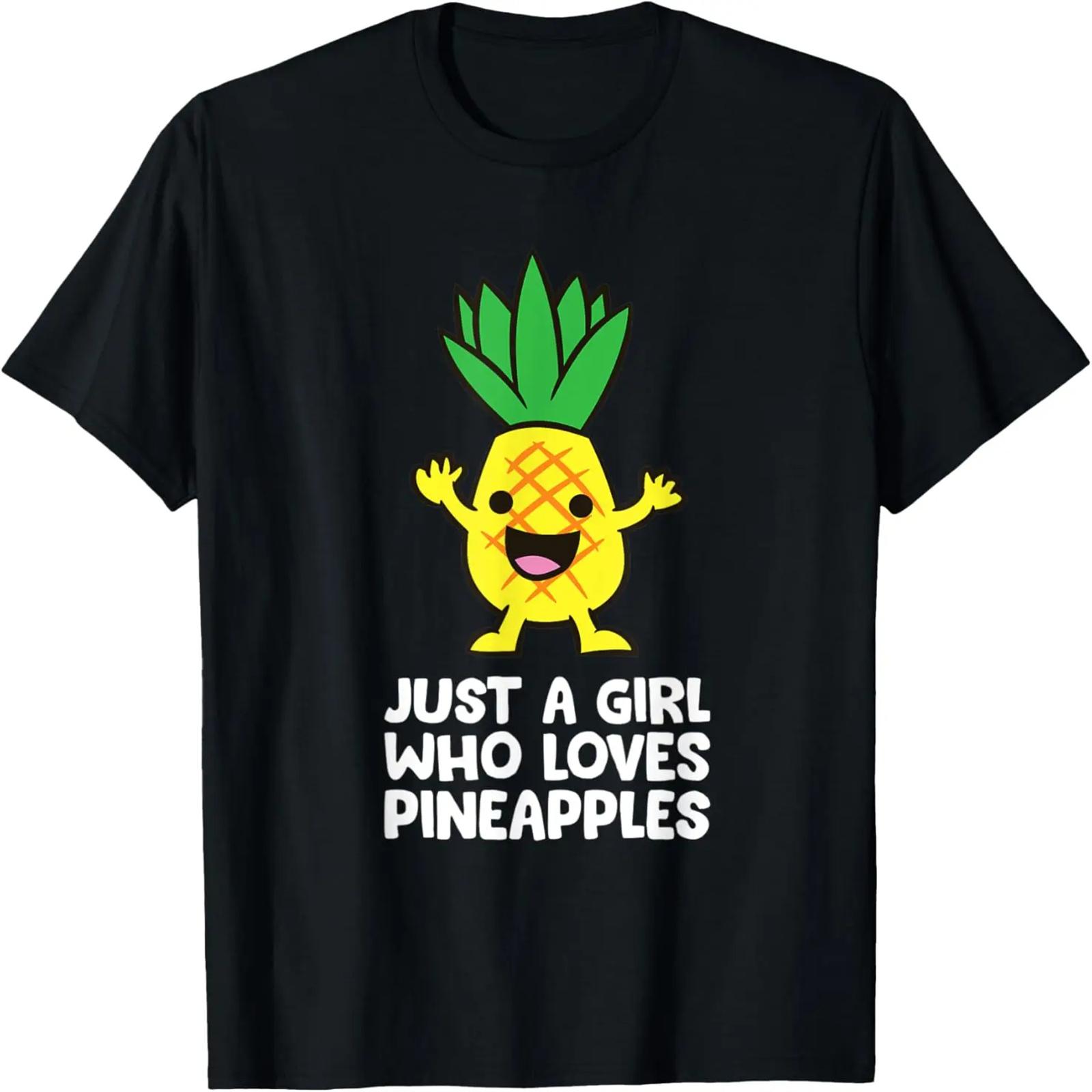Just a Girl Who Loves Pineapples T-Shirt XXXXXL разноцветный
