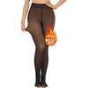 Women Fleece Lined Pantyhose Winter Sheer Warm Leggings Fake Translucent Thermal Thick Tights for Dresses Dating Work Party