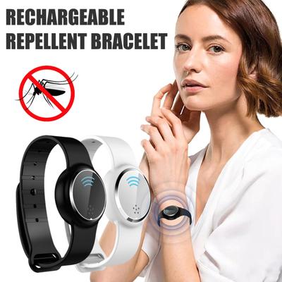 Elektronisches Ultraschall-Abwehrarmband DEET-frei Wiederaufladbar Tragbar Wasserdicht Outdoor Wandern Reisen Erwachsene Kinder Abwehr-Armband