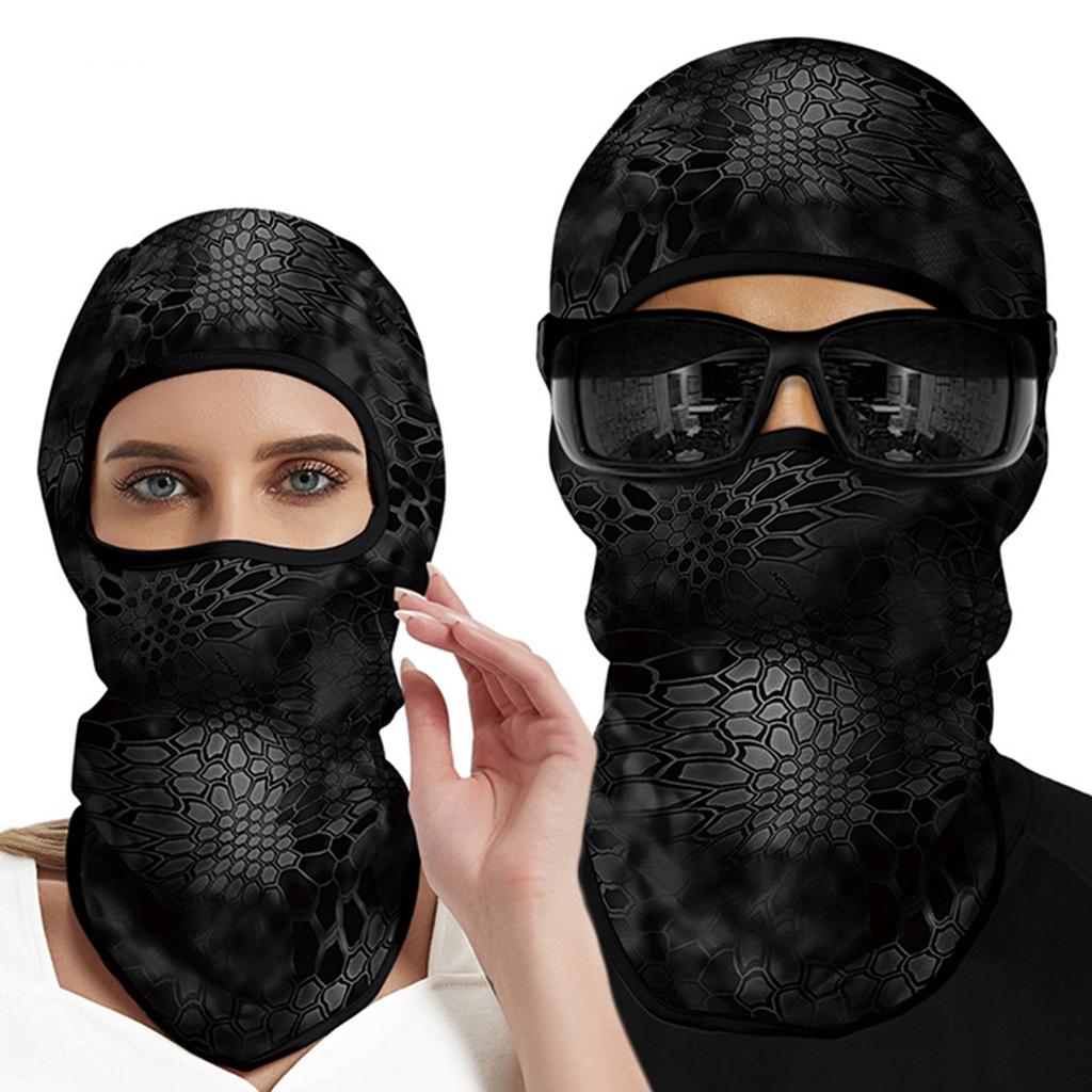 Outdoor Sun Protection Face Mask Neck Gaiter UPF 40 Plus Lightweight Breathable Helmet Liner for Motorcycling Fishing and Sports