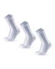 [DANISH ENDURANCE] Long-distance Running Socks, Regular Crew Fit, 3-pair Set, Marathon, Sports, Men's and Women's, White, 22.0-24.5 Cm