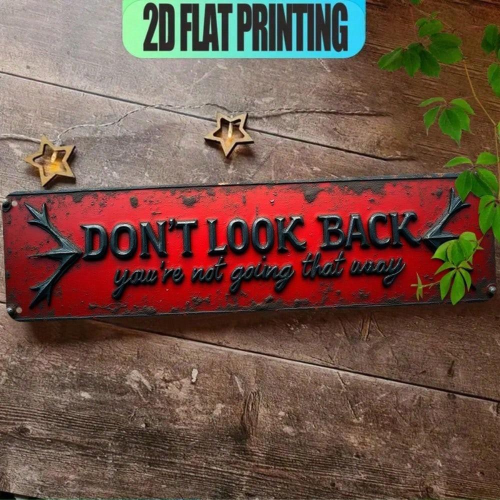 

1 Piece Funny Metal Tin Sign Novelty Wall Decor for Home Bar Cafe Garage Farmhouse Bathroom 10x40 різнокольоровий