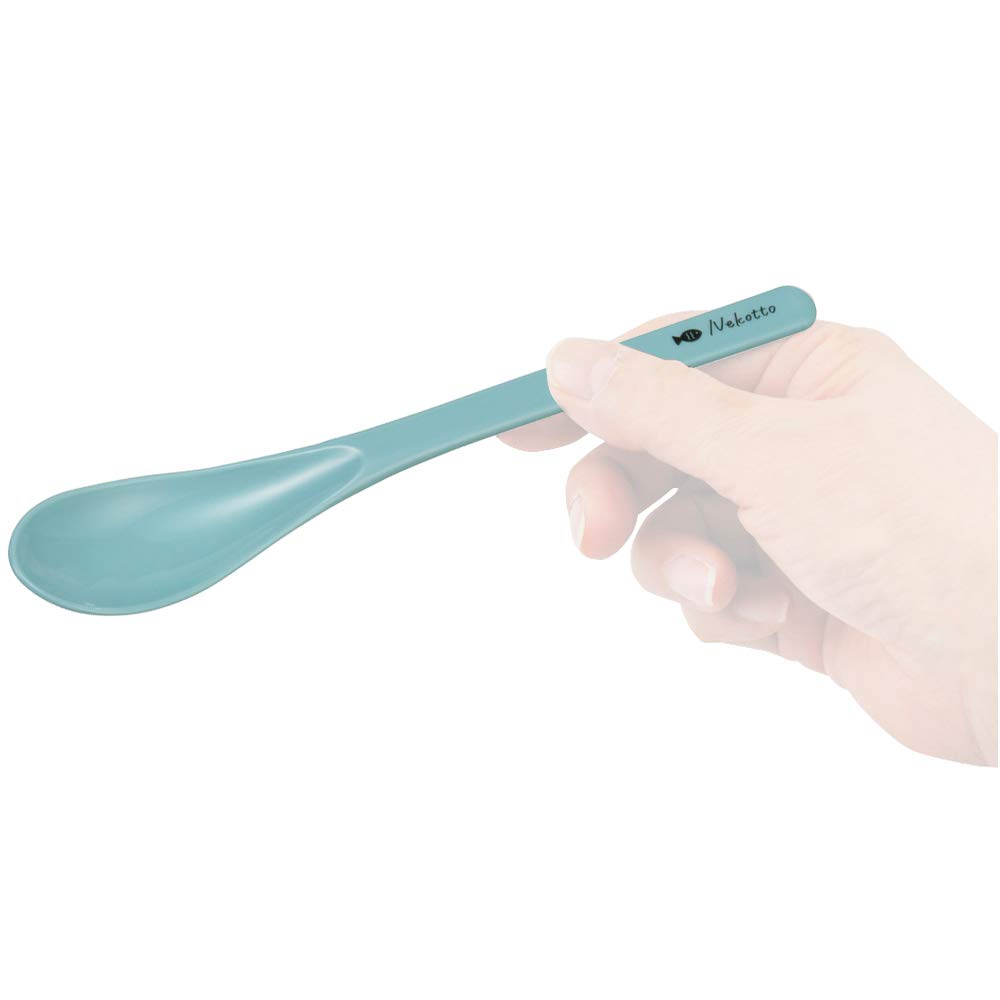 Skater Chopsticks and Spoon Combo Bento Adult Silent Silicone Made in CCS3SAAG Set, 18cm, Antibacterial, Box, Size, Cushion, Japan, Nekotto, Colorful,