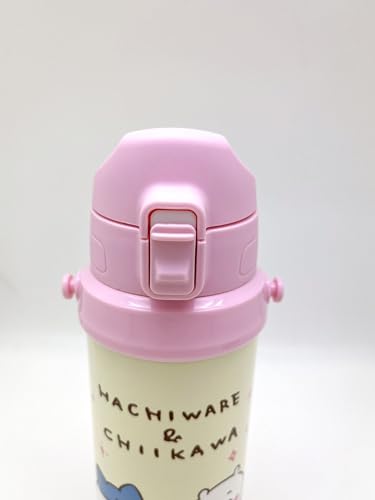 OSK OSK Water Bottle Direct Stainless Steel Bottle 800ml Chikawa with Strap and Lock One Push Cold Storage Direct Drinking Cute Drink Drink SBR-800D