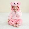 MICHLEY Children's Flannel Animal Rompers - Infant & Toddler Onesies Pajamas