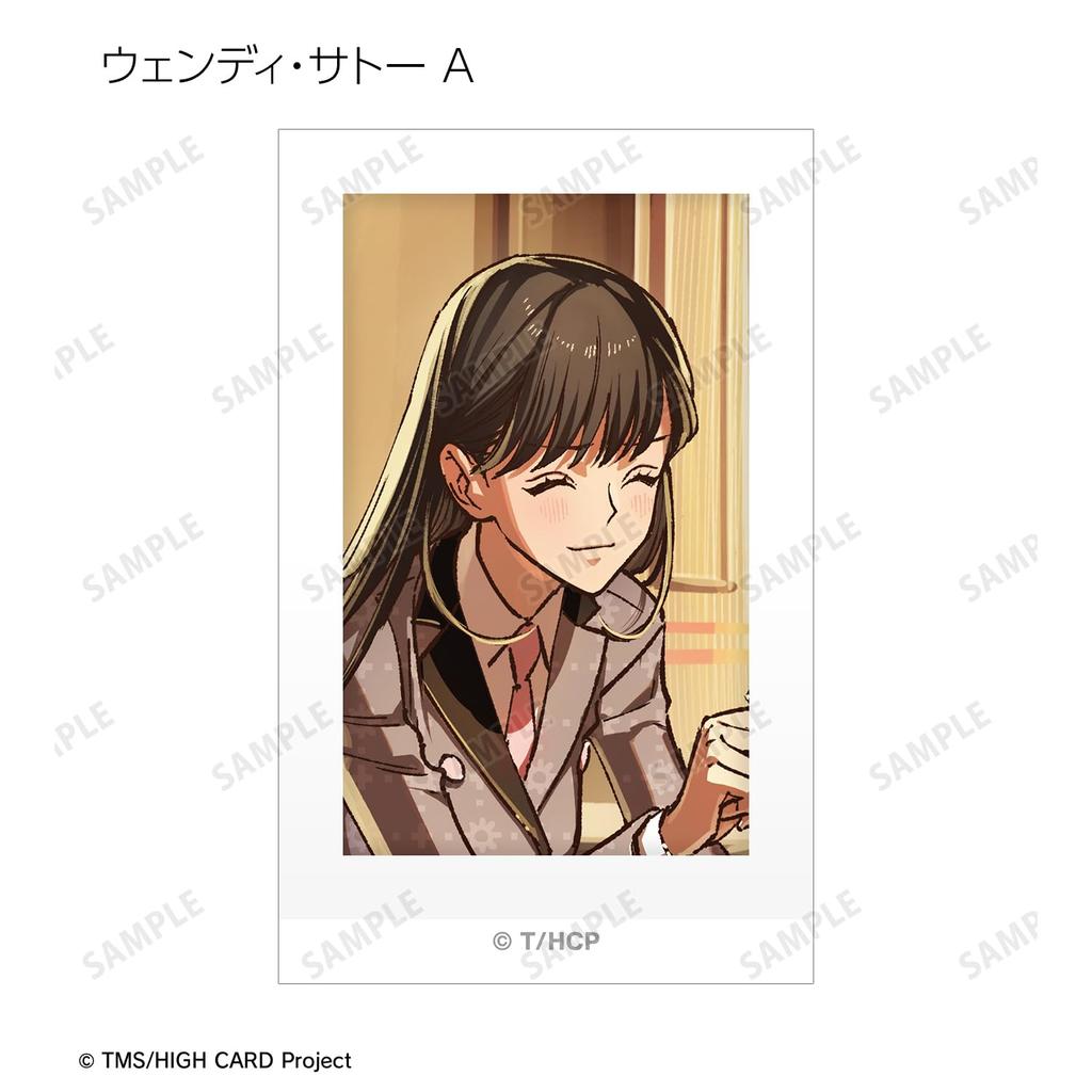 TV-Anime "HIGH CARD" Sammel-Endillustration Sofortbildkamera-Stil Illustrationskarten 18-Stück-Box