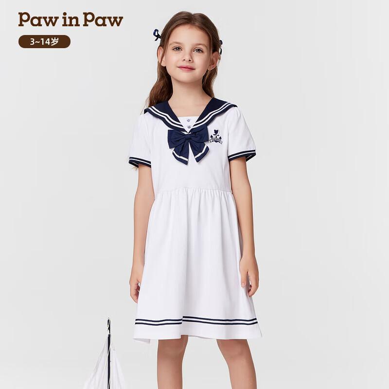 PawinPaw Girls  Cartoon Bear Sailor Dress 130
