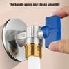 1pc Brass Angle Valve Leak-Proof Water-Saving 0.5-inch Connection Valve For Bathroom Heater Plumbing Systems