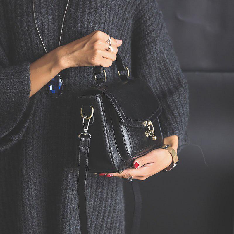 Luxy mond Frauen Leder Handtasche Marke Schulranzen Messenger Taschen Mode Haspe Vintage Teenager Mädchen Umhängetaschen bolsas