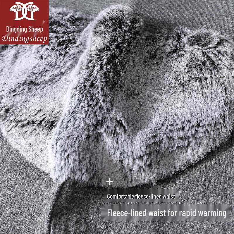 Dindingsheep Premium Thickened Wool Thermal Pants with Knee & Waist Support