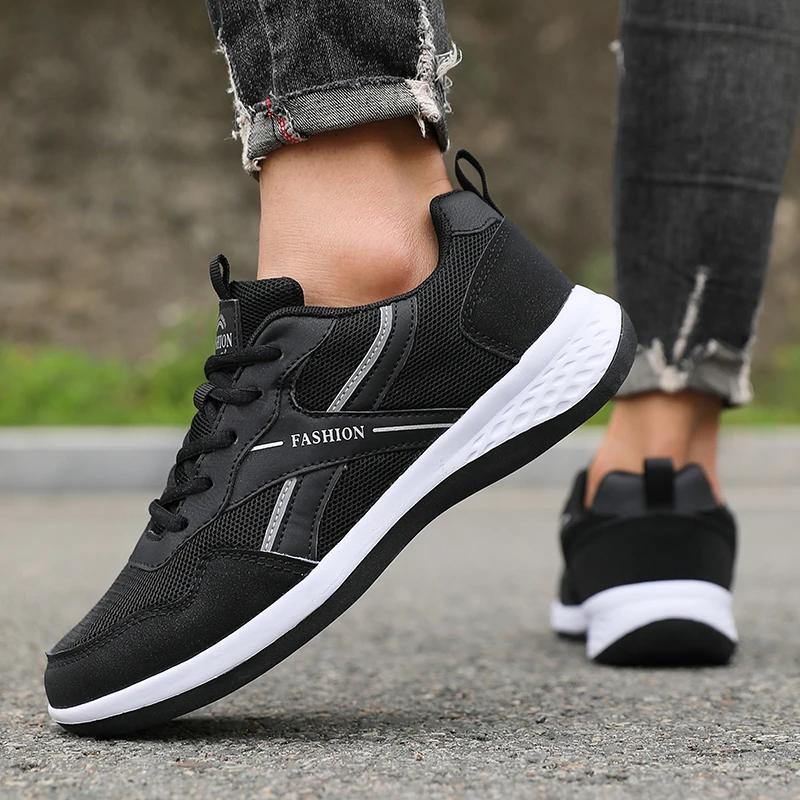 

Летняя сетчатая мужская обувь, Легкая спортивная обувь Модная и повседневная для ходьбы Распродажа Мужская социальная обувь Мужская дизайнерская обувь 39 чёрный