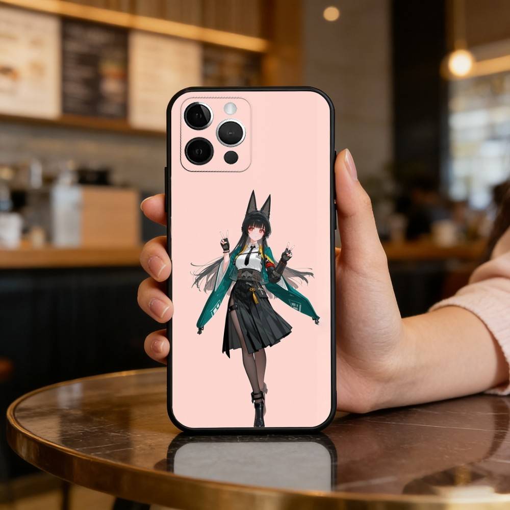 H-Hoshimi M-Miyabi ZZZ Phone Case For iPhone 17,16,15,14,13,12,11 Plus,Pro Max,Soft Silicone Black Cover iPhone13PROMAX