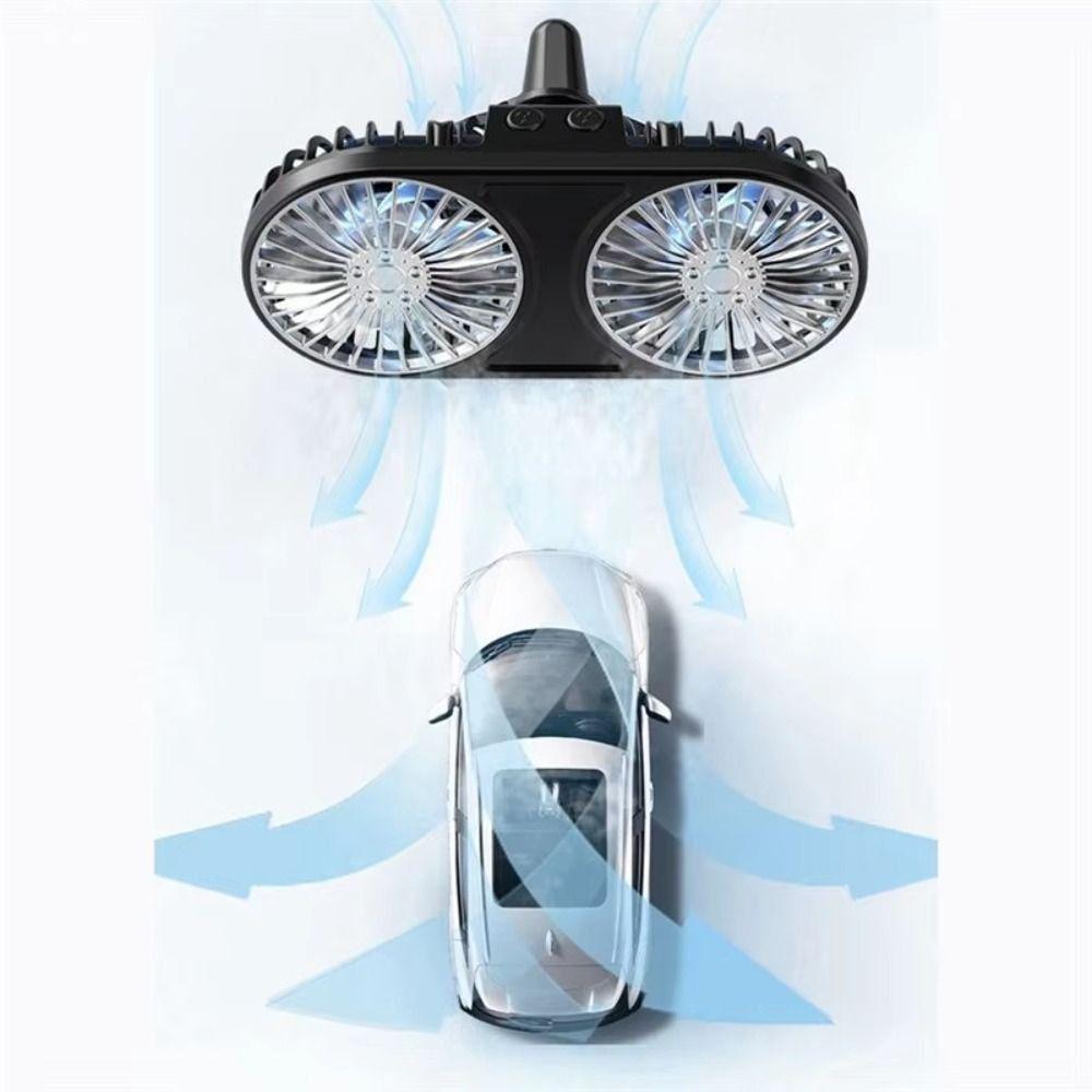 360° Rotating Mini Fan Low Noise Auto Electric Fan Mute Auto Ventilation Fan  Dashboard