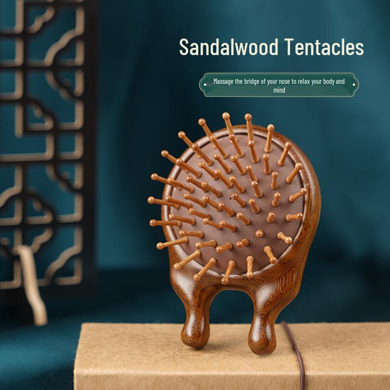 

Деревянная массажная расческа с воздушной подушкой для мужчин и женщин - Расческа из сандалового дерева для длинных волос