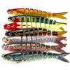 Multi-color 9cm/7g Bionic Multi-jointed Fish Lure with Rattling Beads for Sea Fishing.
