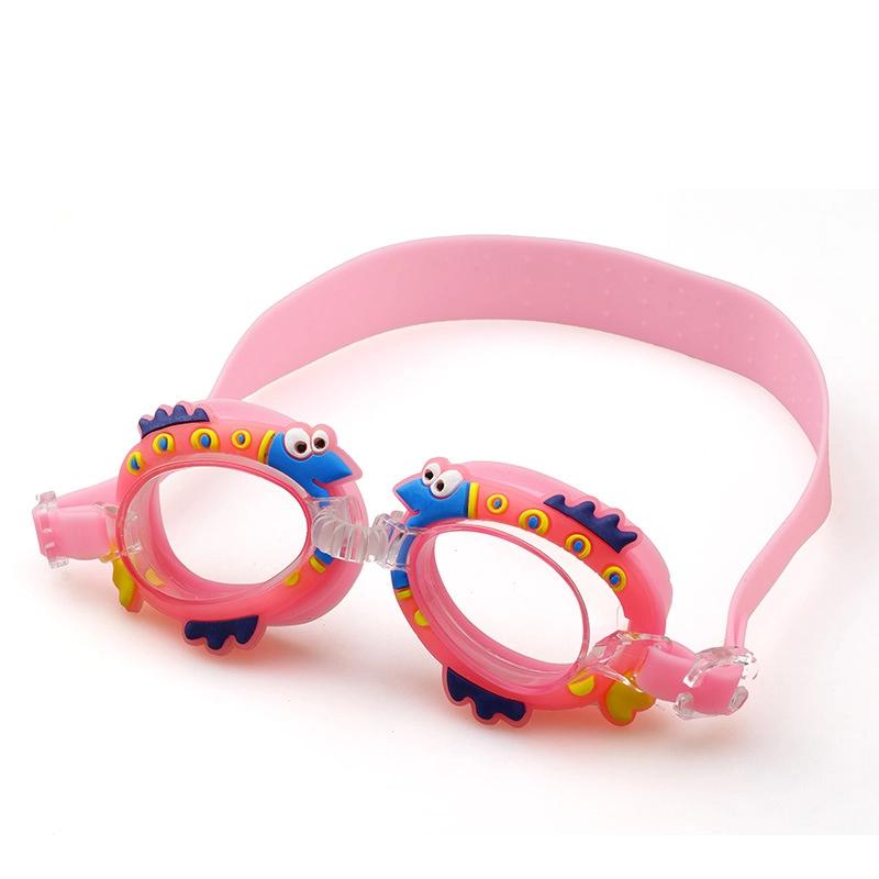 Children'S Swimming Goggles Waterproof And Anti Fog Silicone Learning Swimming Goggles Cute Cartoon Adjustable Diving Equipment