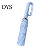 10 Ribs Umbrella Automatic Folding with Carabiner Handle, UV Rain Protection Travel Portable Sun Umbrella, Windproof 10-Rib for Women Men Lightweight