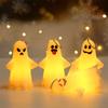 Glowing Plastic Ghostly Lamp Ornamentation Easy Hanging Light Design Safe For Kids Holiday homes Decoration Garden Display
