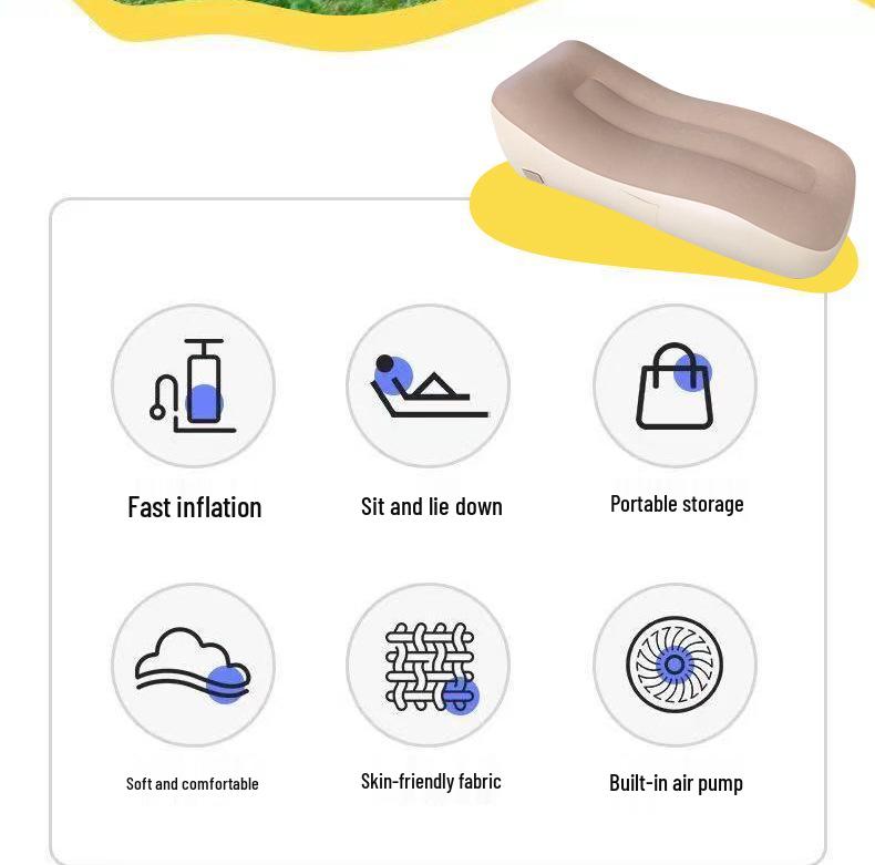 Automatic Inflatable Camping Sofa Bed with One-Button Inflation