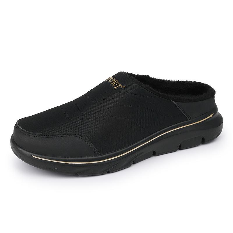 Fashion Men Slippers Winter Warm Plush Home Indoor Couple Slippers WaterProof Comfort Shoes Men Footwear Large zapatillas de mujer