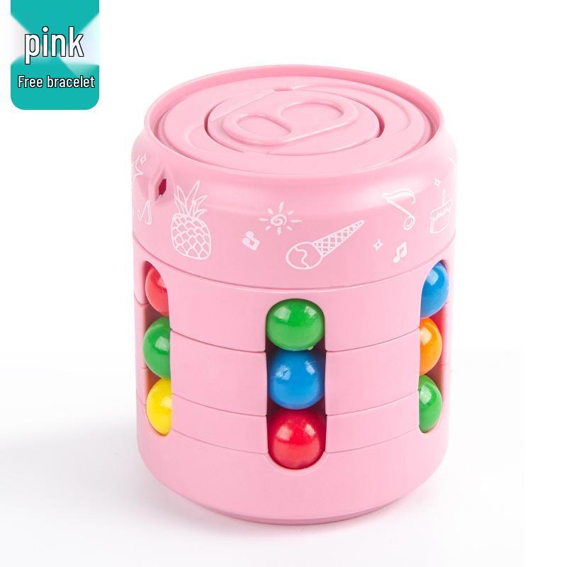 

Волшебный кубик фасоли: Шестисторонний вращающийся спиннер-фиджет и двусторонний ролик с шариками, развивающая игрушка для детей