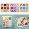 Wood Board Game Toy Parent-Child Interaction Game Board Puzzle Chess Game