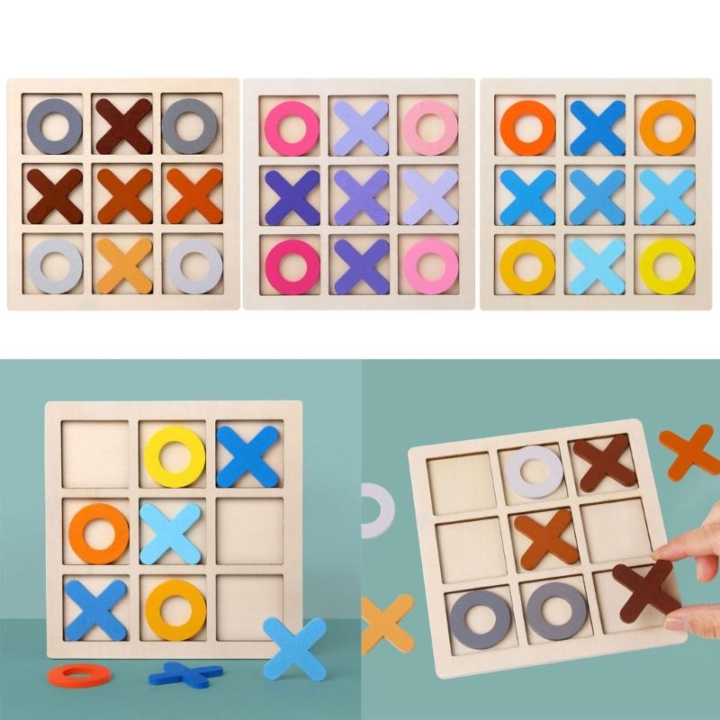 Wood Board Game Toy Parent-Child Interaction Game Board Puzzle Chess Game